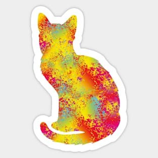 Colorful Cat Sticker